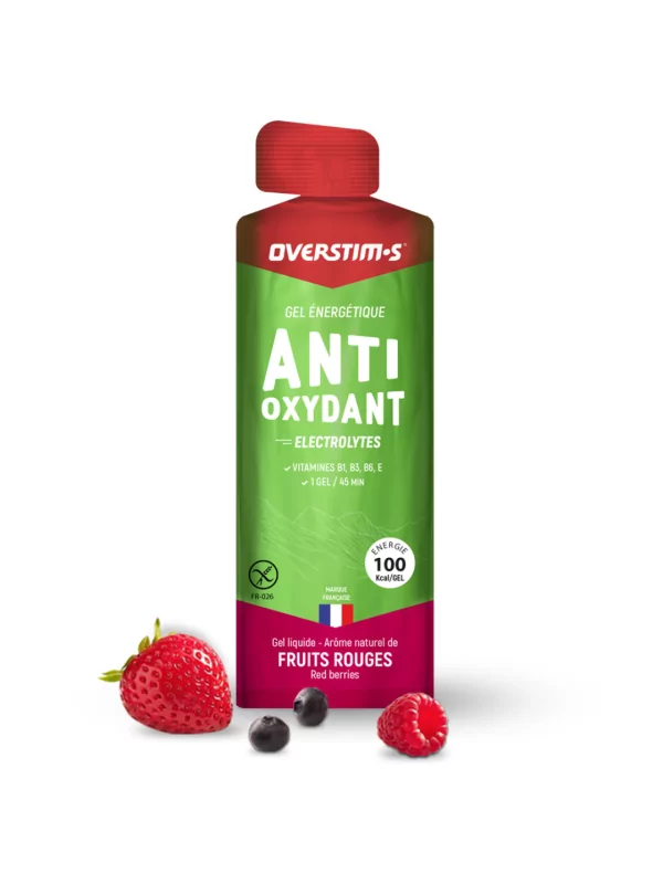 OVERSTIM.s ANTIOXIDANT Liquid Energy Gel | Flavor - Red Berries | 1 gel