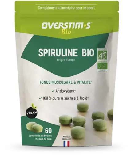 OVERSTIM.s Organic Spiruline Bio | 60 capsules