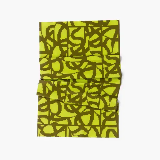 BFCollar-AllOverLoopyTile-LimeGreen-O/S